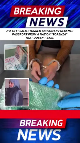Authorities at JFK International Airport were left baffled when a woman arriving from Tokyo presented a passport issued by a nation called Torenza, a country that, according to all known records, maps, and databases, simply does not exist #shockingtwist #worldnews #today #americaupdate #foryoupage #fyp #trending #viral #mystery #paranormal #teleport #mysterytok #news #update #mustsee #passport #unkown #traveler 