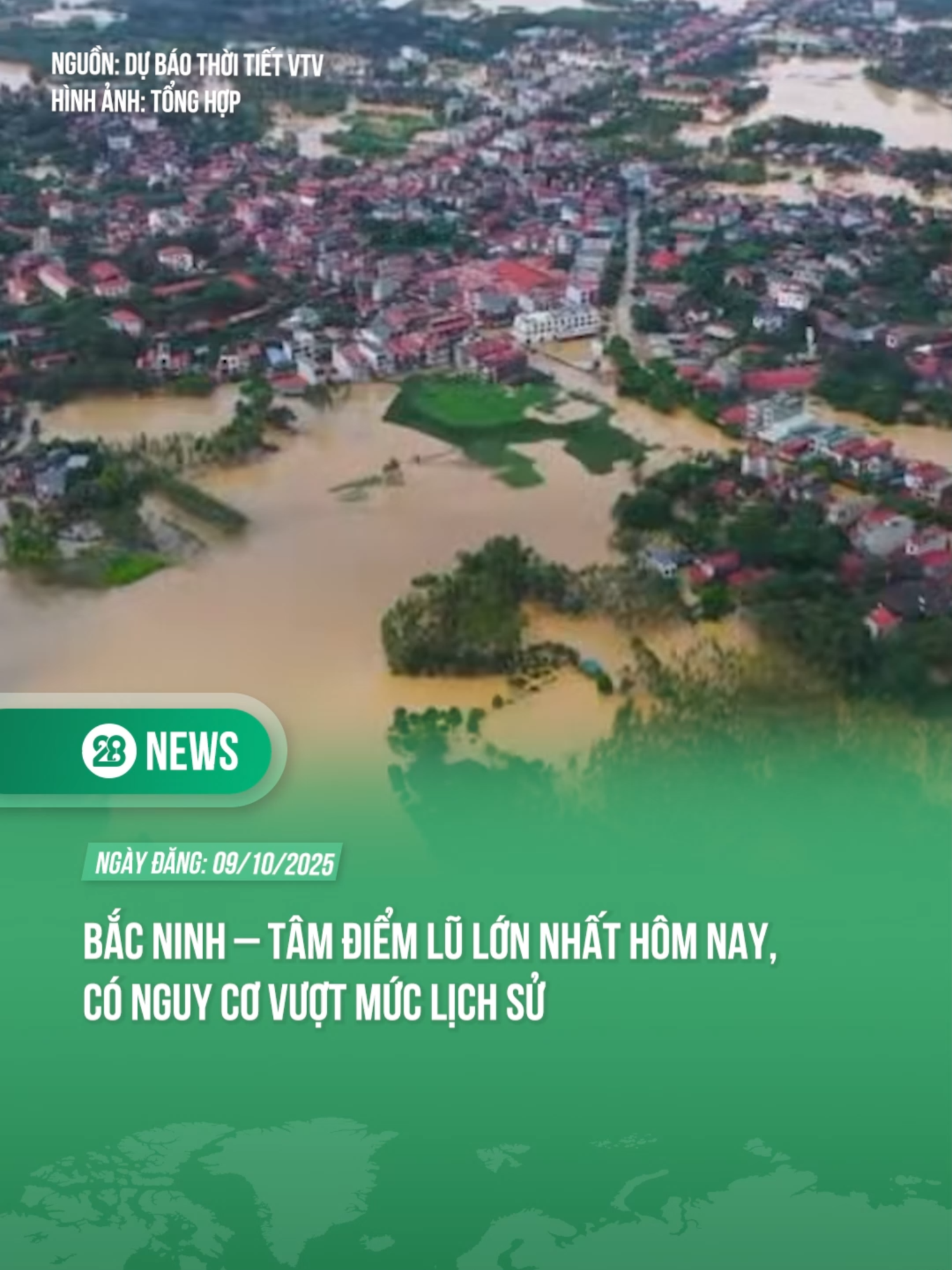 BẮC NINH - TÂM ĐIỂM LŨ LỚN NHẤT HÔM NAY, CÓ NGUY CƠ VƯỢT MỨC LỊCH SỬ #theanh28 #theanh28news #tiktoknews