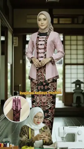 Hasil karya penjahit rumahan. teruslah berkarya dan belajar 🪡👗✨ #semuaorang #hasilkarya #sewing #kainniroemahjahit #kebayakombinasi 
