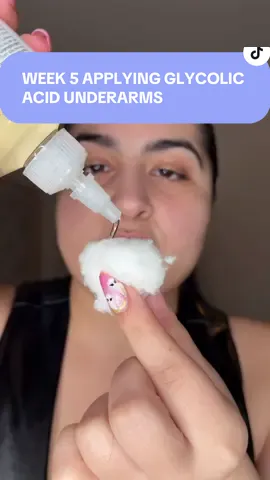 Using glycolic acid for underarms?? I’ve been doing this once a week because I’ve been wearing a powdery deodorant. Week 5*  This won’t help stop sweating but will help with odor, ingrown hairs and built up product.  @The Ordinary   #glycolicacid #theordinary #underarm #skincarehack #bodyodor