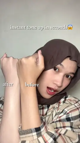hasil nyata dan ga abu abu🤩✨ #Brighty #BrightyIndonesia #GlowItUp #bodyserum #toneup                 