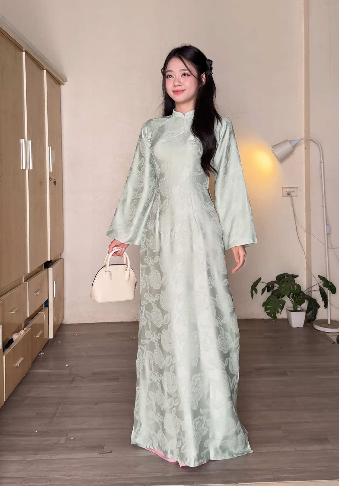 100 bộ áo dài đón tết 2026  Bộ đầu tiên 🫶🫶 #met5tem #myoutfit  #TikTokAwardsVN #aodai #aodaitet 