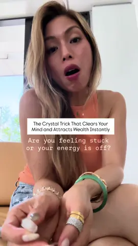 This one simple crystal ritual can shift your entire day. It doesn’t just clear mental fog. it pulls in prosperity and delight while you work. 🔮 Hold any crystal in your hand. (Clear quartz, jade, citrine, or even that little stone you love.) and say “Clear light, guide wealth and delight.” Your voice charges the crystal with intention. Place it in your pocket or let it sit where you can see it, soaking your environment with clarity and focus.