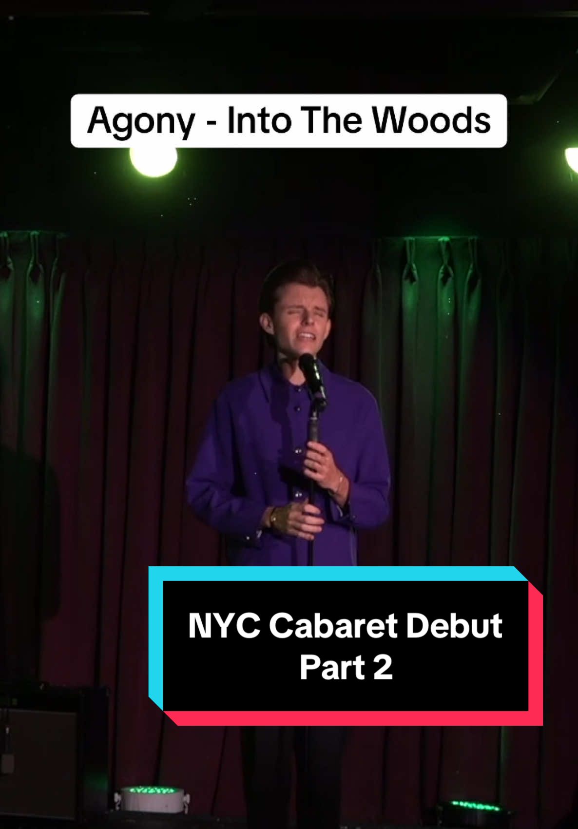 My NYC cabaret debut! PART 2! Enjoy this fun duet with @Joseph K💙🎭 #agony #intothewoods #musicaltheatre #prince 