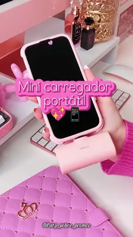 Mini Power Bank 2 em 1 é pequeno, sem fio e carrega iPhone ou Tipo-C rapidinho. Cabe no bolso e salva seu dia onde quer que você esteja! 🙌✨ 🔗Comente CELULAR que te encaminho o link na DM. 💖 Hashtags: #powerbank  #achadinhododia  #shopeebrasil  #fy  #gadgetstouse     