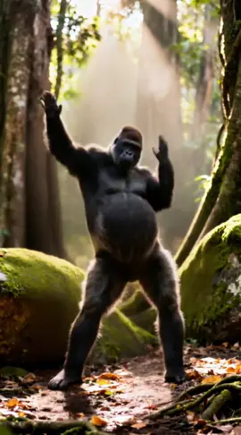 #ai #fpy #gorilla #dance #funny 