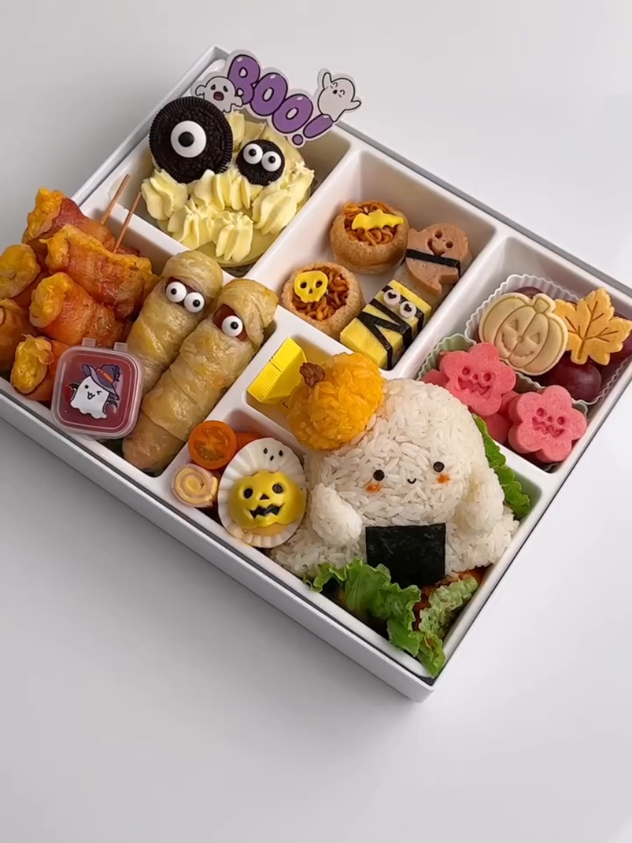 Make Asmr Bento with me #asmr #bento #haloween #asmrvideo 
