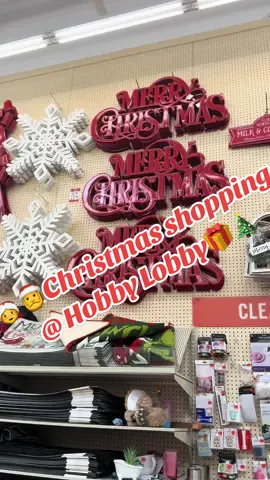 OMGGGGGGGG come with me CHRISTMAS SHOPPING @Hobby Lobby ❤️❤️❤️🎅🤶 I Spend the day with me searching for the HUGE Merry Christmas sign❣️  I found some other decor as well🥰❤️❤️❤️❤️  #hobbylobby #christmas #christmasdecor 