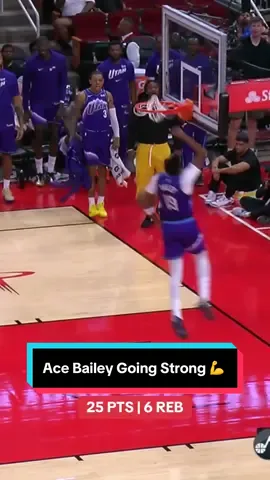 Ace Bailey had himself a night in his first-ever preseason game ✨ #NBA #basketball #AceBailey #Jazz #UtahJazz