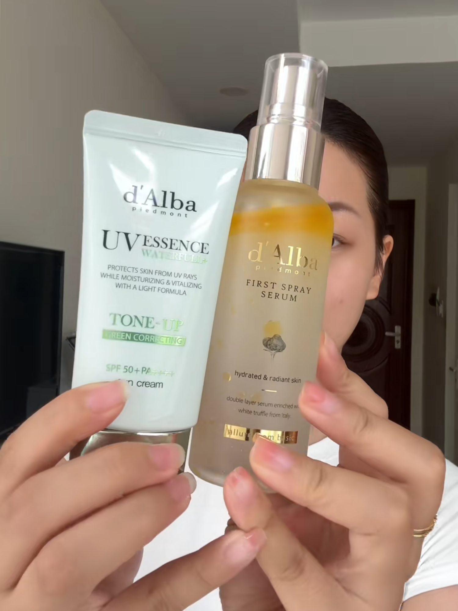 Kem chống nắng dAlba xanh lá - Mấy bà da kích ứng, mẫn đỏ hì đừng có mà bỏ qua cái em Green toneup suncream mới ra mắt này nha, siêu mê luôn #dalba #dalbavietnam #dalbavn #kemchongnang #kemchongnangdalba #kemchongnangnangtone #kemchongnangkiemdau #xitkhoangdalba