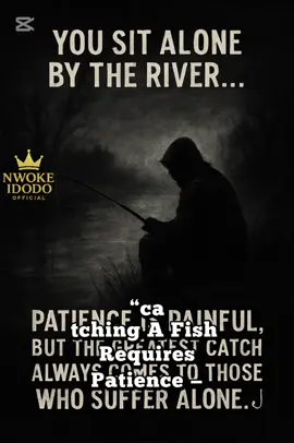 “Catching a fish requires patience — just like success. 🎣 Wait, grind, believe. Your time will come.” #PainBuiltMe #EmotionalVibes #watchtillend #rip #risas 