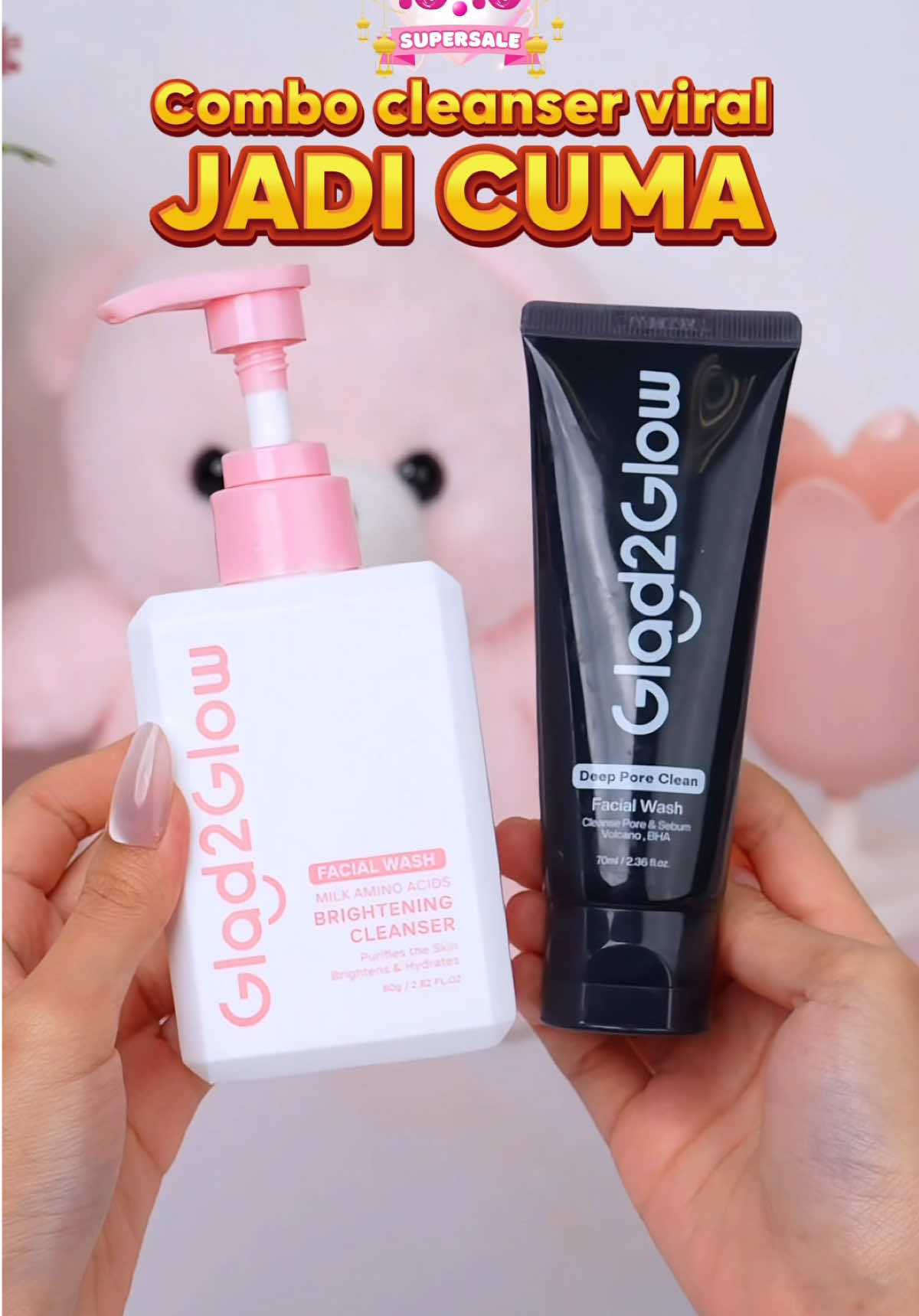 ❗️G2G 10.10 SUPER SALE❗️ Powerful cleanse, soft finish 💎✨ Glad2Glow’s perfect duo! #Glad2Glow #glad2glowmalaysia #beauty #fyp #skincareviral