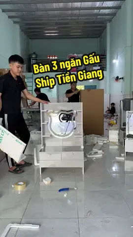 Bàn 3 ngăn gương gấu ship Tiền Giang #bantrangdiemtanbinh #bantrangdiemtanbinh618 #bantrangdiem #bantrangdiembetmini #lamdep 