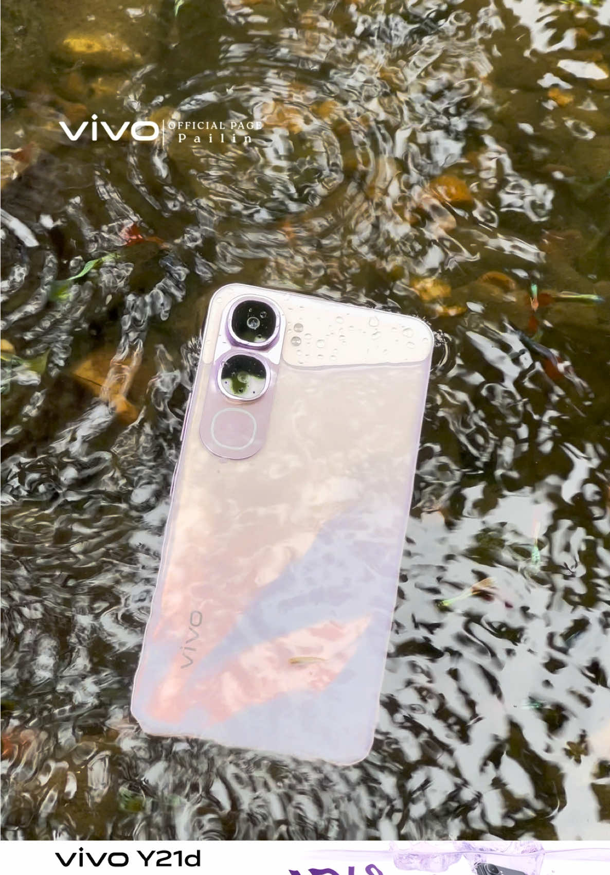 Waterproof of vivo Y21d is supper strong 💜 #y21d #vivoy21d #y21dwaterproof 