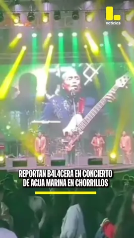 Usuarios registran el momento exacto en que se produjo una b4l4cer4 en pleno concierto de la agrupación Agua Marina en el Círculo Militar de Chorrillos.  Fuente: Difusión