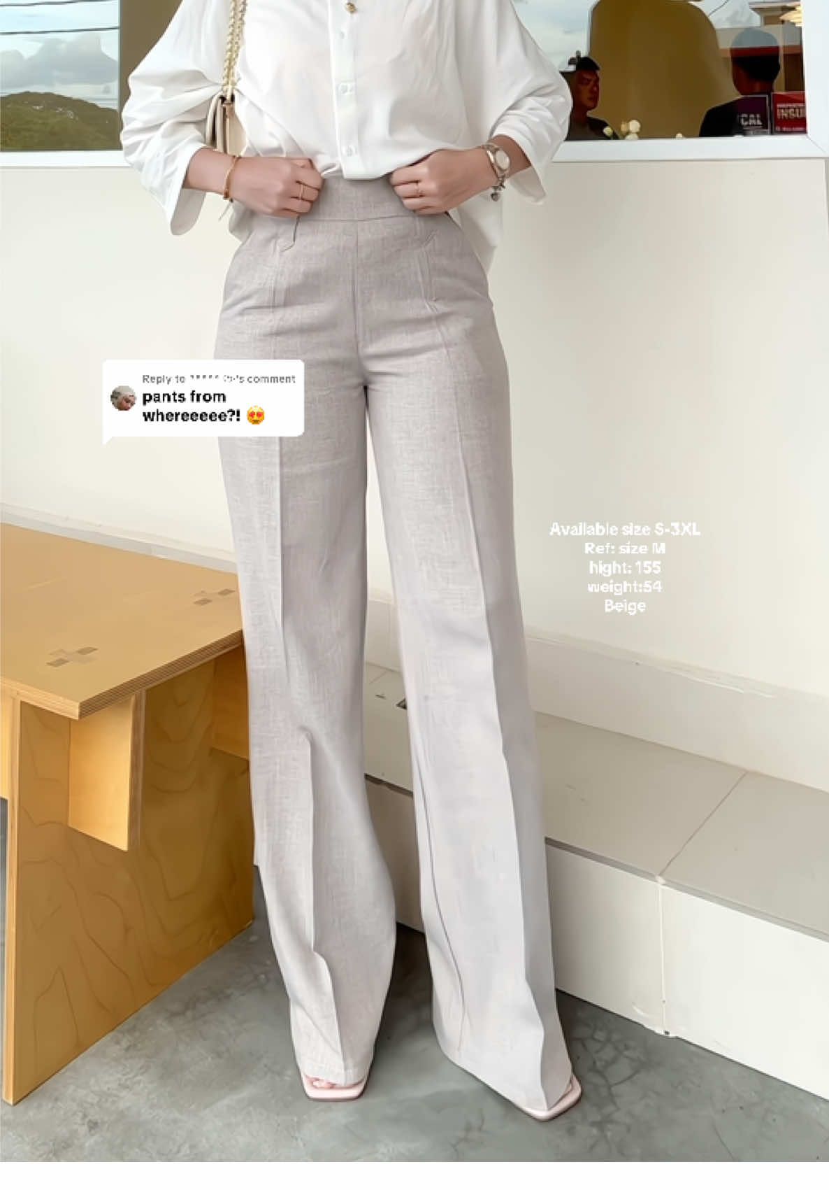 Replying to @ᴺᵃᵃᵃᵃ ᡣ𐭩· perfect cutting pants. #pants #seluar #seluaroffice #outfit #outfitideas 