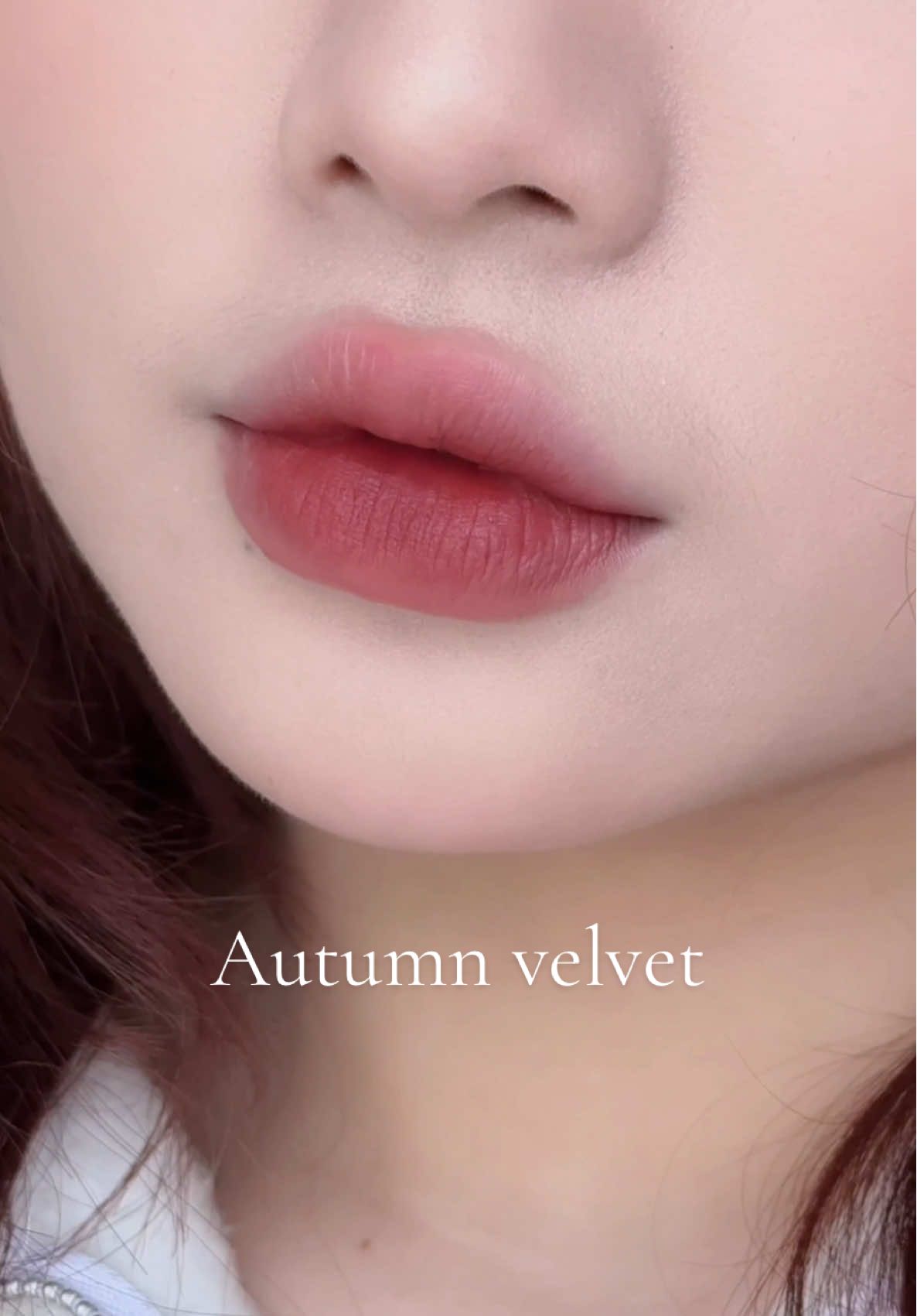 Autumn velvet 🍁🍂 #HợpTácCùng3CE #velvetplush #3andChịEm #autumn #swatches 