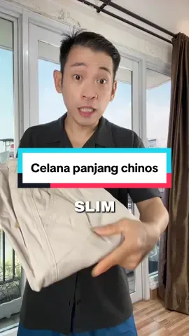 Celana panjang chinos loose fit bahan katun twill tebal melar nyaman dipakai buat casual dan formal #celanapanjangpria #celanapanjangchinos #chinosmurah #celanachinosmurah #celanachinospria 