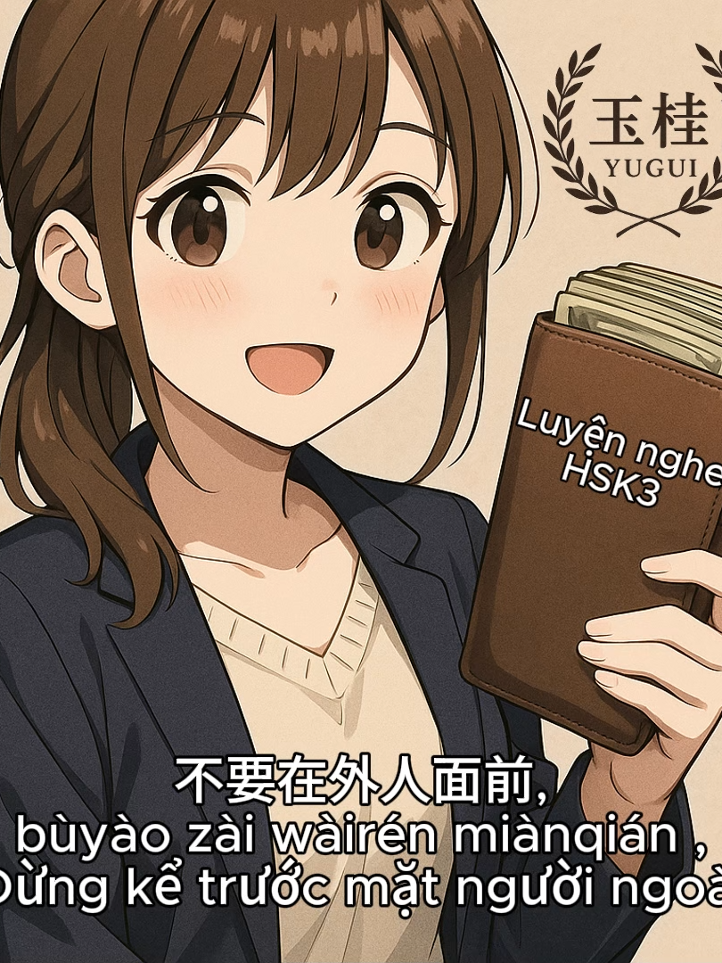 Luyện nghe HSK3: 你的钱包有多鼓,千万别告诉别人！ #xuhuong #xuhuongtiktok #họctiếngtrung #hoctiengtrung #tiengtrungcoban #hoconline #tiengtrungmoingay #luyennghetiengtrung #chinese #LearnOnTikTok #foryou #foryoupage #luyennghehsk #tiengtrunggiaotiep #tiengtrungcungweiwei #hoanguyugui #HọcTiếngTrung #LearnOnTikTok #fyp