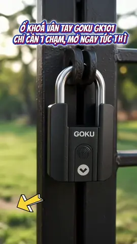 ổ khóa vân tay chống cắt, khóa GK101 chống nước IP67, khóa vân tay mở bằng vân tay, app điện thoại và chìa khóa dự phòng kim loại lắp ráp hoàn chỉnh #khoavantay  #okhoachongcat  #phukien  #thinhhanh 