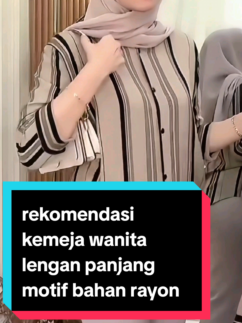 kemeja wanita lengan panjang bahan rayon motif #kemejawanita #kemeja #atasanwanita 