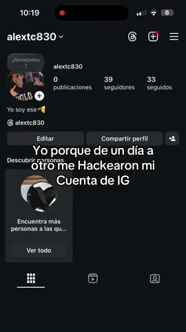 Me hackearon mi cuenta de Instagram y tuve que crear otra 😞 ya tenía más de 8 años con mi Cuenta  #instagram #hacker #cuenta #hackeo #ig 