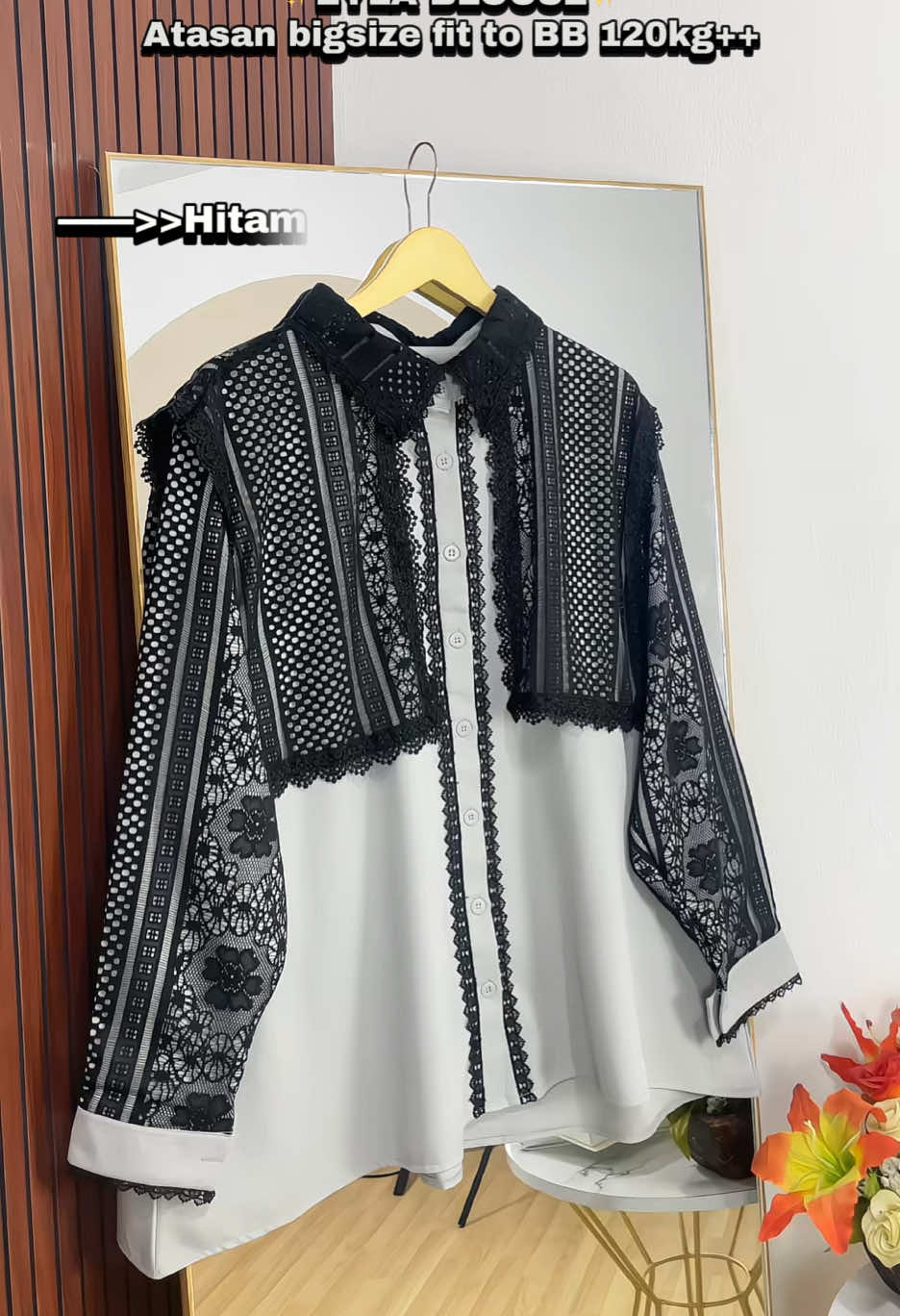 EYLA BLOUSE brukat jumbo ld 120cm, 130cm, 140cm 🥰✨ #atasanjumbo #atasanbrukat #outfitbigsize #ootdjumbo #roktutu 