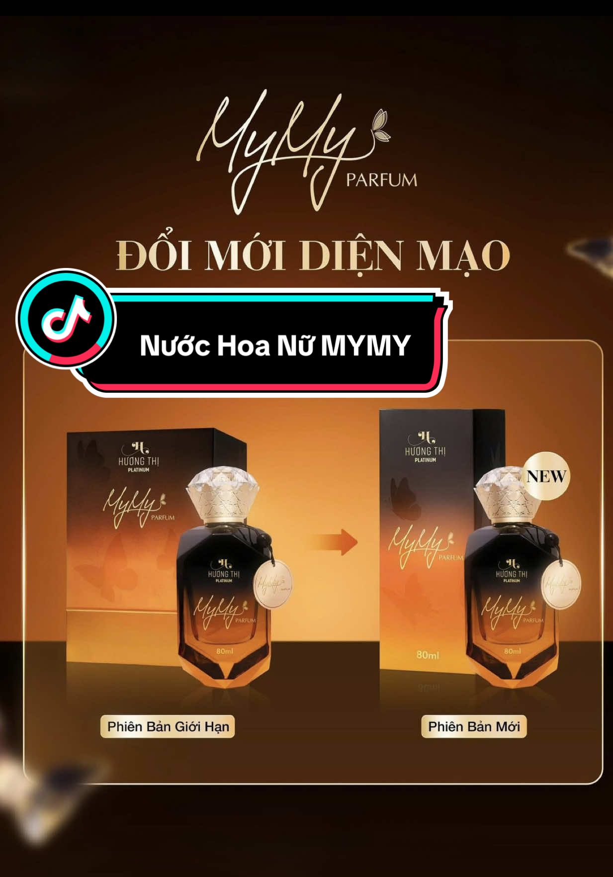 🦋MyMy Parfum - Chai này tuy đổi vỏ hộp nhưng vẫn là the best bên em nha! Mùi ngọt ngào, thơm, thắm, đậm. #huongthi #huongthiviethuong #nuochoanu #mymy #xuhuong