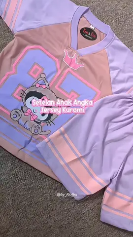 Setelan Anak Jersey Angka Kuromi 😍 Harga murah banget 🤏  cek yukkk #jersey #setelananak #setelanjersey #fyp #kuromi 