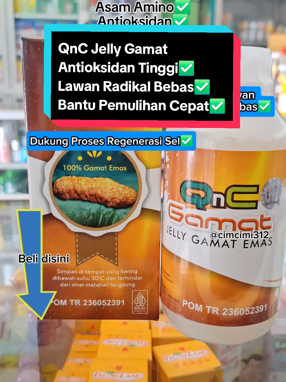 Yuk konsumsi QnC Jelly Gamat Emas yg punya banyak manfaat ini. Sudah Halal dan BPOM juga jadi aman dikonsumsi #jellygamat #jellygamat #qncjellygamat #herbalsehat #teripangemas