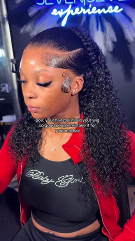 It’s a SUPER perm and silk press 😂 #houstonhairstylist #houstonfrontal #htx #wiginstall #fyp 