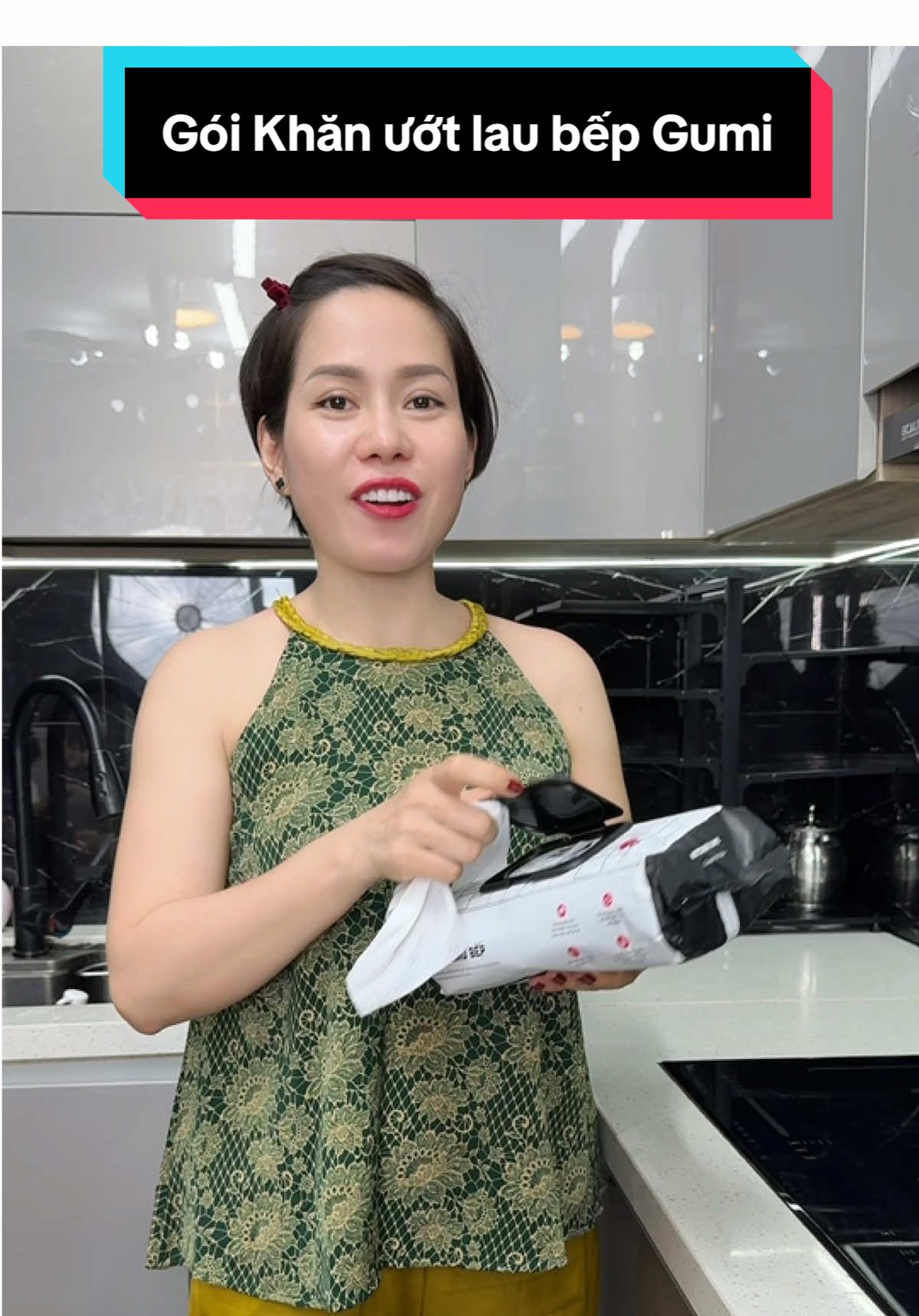 Gói Khăn ướt lau bếp Gumi tẩy dầu mỡ #cindythuytichcuc #khanlaubepgumi #khanlaubepdanang 