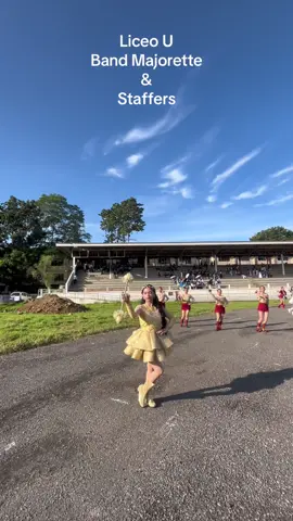 Liceo U band majorette and staffers  Staffers attire inspired by the USANT majorette @parisssalthea 