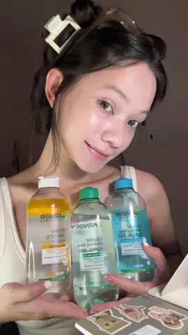 Bị bệnh nên lười skincare mà có em NTT này da cũng đỡ hơn hẳn #skincare #micellarxanhla #HợpTácCùngGarnier #3BrothersMedia 