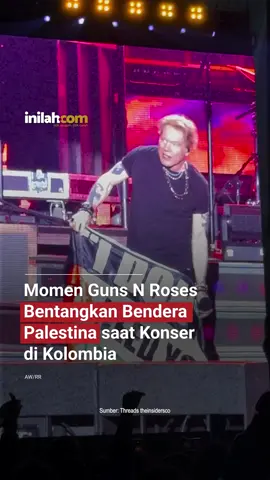 Vokalis Guns N’ Roses, Axl Rose, menarik perhatian publik setelah membentangkan bendera Palestina saat konser di Bogotá, Kolombia, pada 7 Oktober 2025. Momen itu terjadi ketika band membawakan lagu Civil War, yang memang bertema anti-kekerasan dan perang. Axl meminta bendera dari penonton, lalu mengibarkannya di panggung. Di bendera tersebut tertulis pesan “I Don't Need Your Civil War”, mengutip lirik lagu yang sedang dibawakan. Aksi ini dianggap sebagai bentuk solidaritas terhadap warga Palestina dan menuai banyak respons di media sosial. - Selengkapnya kunjungi website dengan klik link di bio atau download aplikasi di AppStore dan Google Play Store. #inilahNews #GunsNRoses #FreePalestine #Inilahcom #titiktengah #titikcerah 