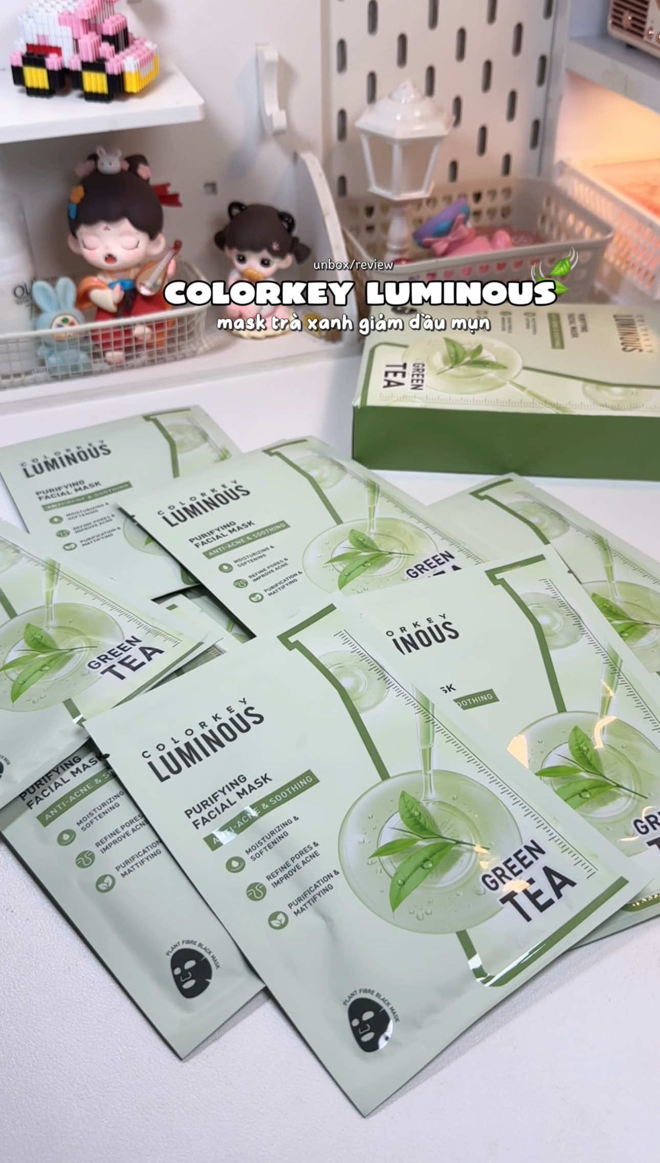 Tuần đắp 2-3 lần mask để cải thiện tình trạng dầu mụn nè 🍃 🍃 #colorkeyluminous #matnatraxanh #dadaumun #masktraxanh #matnacolorkey 