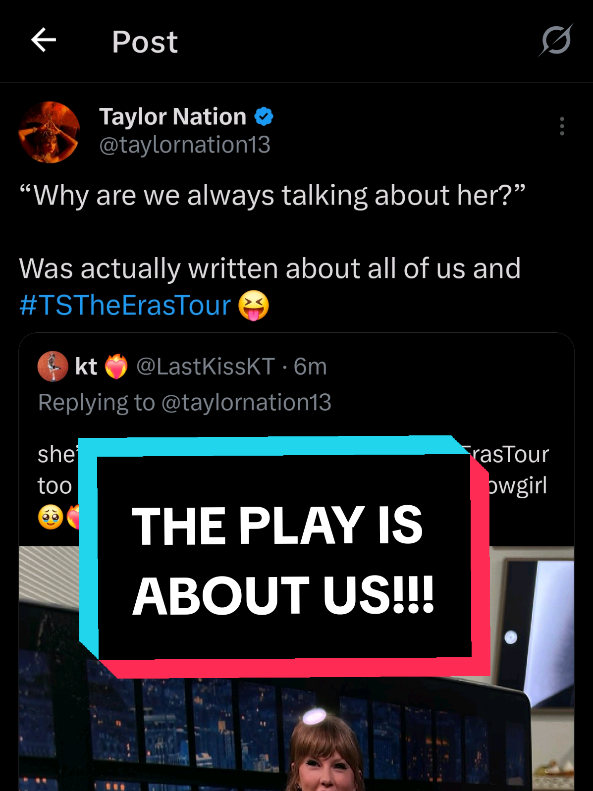 Taylor Nation is being CHAOTIC tonight 🫣 AND WHAT IN THE TAYVOODOO?! 1713?! OF ALL NUMBERS 😳 #taylorswift #swiftie #swifttok #thelifeofashowgirl #latenight 