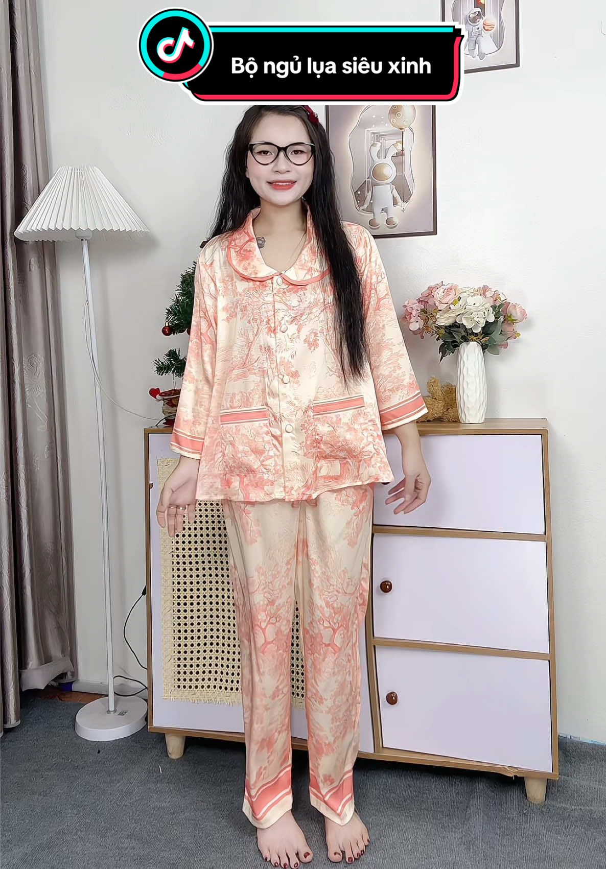 Bộ ngủ lụa siêu xinh #bongulualatin #bonguluacaocap #bonguluaxinh #bongulua #xuhuong 
