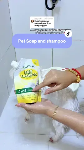Replying to @Bebe Ann once a week ligo lang #petsoap #petshampoo #dogsoap #dogshampoo #catshampoo 