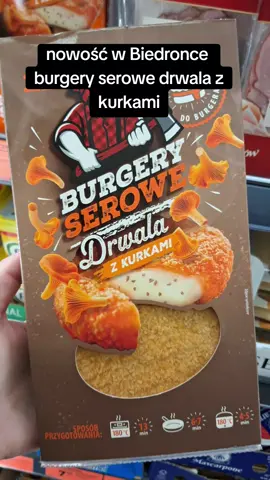 Absolutna nowość w @Biedronka  - burgery serowe Drwala tym razem z kurkami. Za 2 sztuki zapłacicie 11,99. Sezon na Drwala uważam za otwarty😀#nowość #drwal #burger #ser #biedronka 