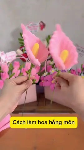Hướng dẫn làm hoa hồng môn #CapCut #hoakemnhung #xh #flypシ #kemnhung 