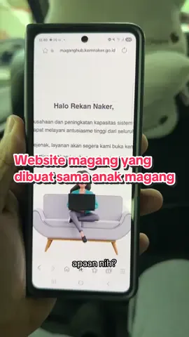 Website magang yang dikerjakan sama anak magang. Anak magang juga pinter-pinter sekarang gak gini-gini amat #maganghub #magang 