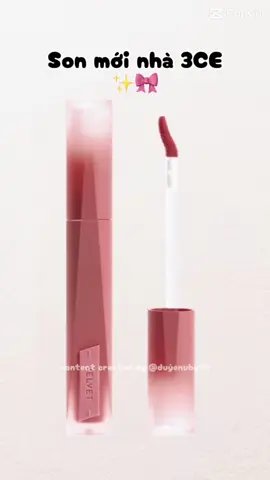 Sơn mứi của nhà 3CE nè mí bà #3ce #3andchịem #velvetplush #fyp #xuhuong 