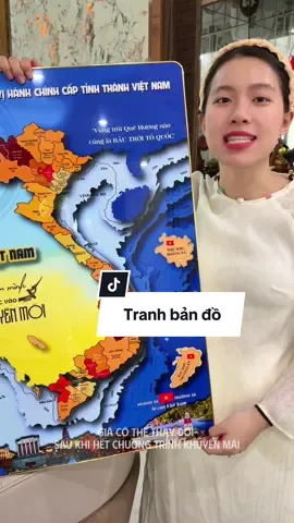 Tranh bản đồ tráng gương treo lên cảm thấy tự hào #tranhbando #tranhbandovietnam #ngocngannga 