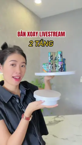 Trả lời @thaouyendogiadung bàn xoay livestream 2 tầng trưng bày sản phẩm, bàn xoay sản phẩm 360 livestream giấu mặt, mâm xoay đế xoay sản phẩm hỗ trợ livestream chuyên nghiệp hơn #banxoaylivestream #banxoaysanpham #dexoaytrungbay #banxoay360do #hanhchiase 