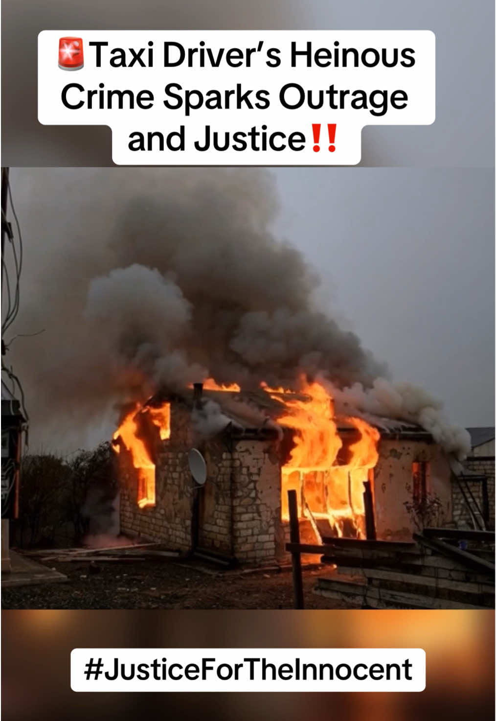 🚨 A community is reeling from an unthinkable tragedy that has shattered lives forever. A 48-year-old taxi driver, entrusted with the safety of young children, committed an unimaginable crime. This man, responsible for transporting kids to school, preyed on a defenseless 4-year-old girl, failing to drop her off at school yesterday. 💔 The child’s absence raised alarm when her teacher called her mother, inquiring why she wasn’t in class. The mother, struck with panic and disbelief, was left speechless, her world crumbling in an instant. After rushing home from work, the frantic parents rallied neighbors, friends, and family to search for their precious child. Their desperate hunt led them to the driver’s house, where their worst fears were confirmed. The driver, in a cowardly attempt to evade justice, refused to open his door. Enraged and heartbroken, the crowd forced their way inside, only to be met with a gut-wrenching sight: the innocent child lay on the floor, bleeding and lifeless. 💔😭 The monster had locked himself in his bedroom, but the community’s fury could not be contained. In a raw outpouring of grief and rage, they ensured he faced the consequences of his actions, setting his house ablaze as he remained trapped inside, unable to escape. Tragically, the little angel did not survive this horrific ordeal. Her passing has left an unhealable wound in the hearts of her family and community. 💔 As we mourn this senseless loss, we pray for her soul to rest in peace and for justice to prevail for all victims of such unspeakable crimes. 🙏 May her memory be a reminder to protect our children and hold those in positions of trust accountable. Share this story to raise awareness and demand justice for the innocent. 💔😭 #JusticeForTheInnocent #ProtectOurChildren #RestInPeace #CrimeAwareness #Heartbreaking