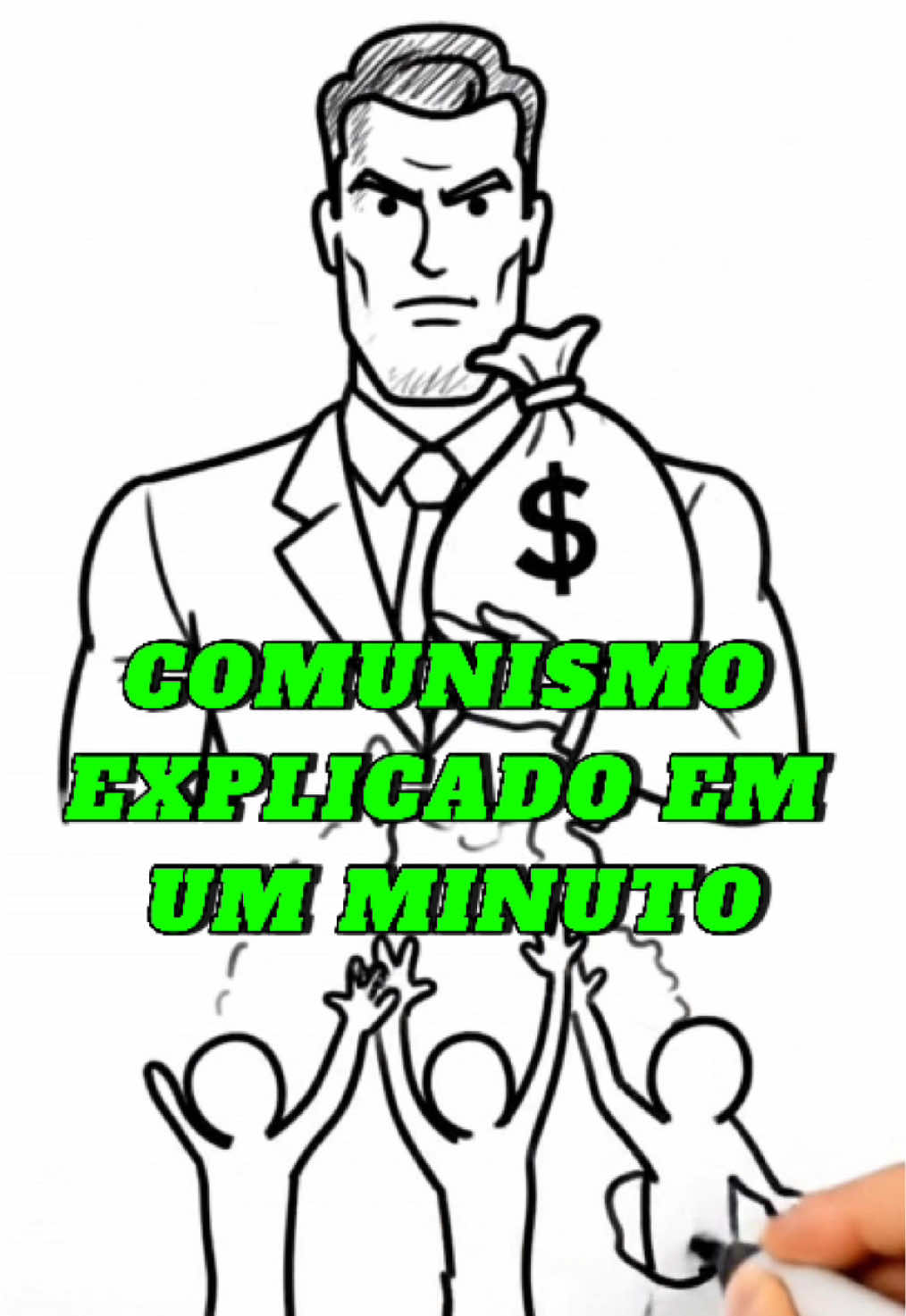 Comunismo explicado em 1 minuto como se você tivesse 7 anos!  #comunismo #politica #brasil #china #russia #eua #geopolitica 
