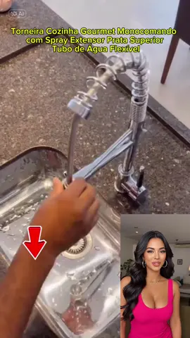 A torneira que vai mudar sua cozinha! 🍽️✨ Giro 360°, 2 jatos e economia de água 💧🔥 Garanta já a sua 👉🛒 #CozinhaModerna #promoçãotiktok 