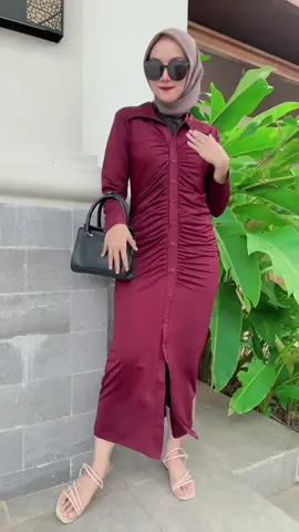 3 warna best seller dress wrinkle nya nihh ❤️‍🔥 #dresswrinkle #dressjersey #dresswanita #dresshijab #fyp 
