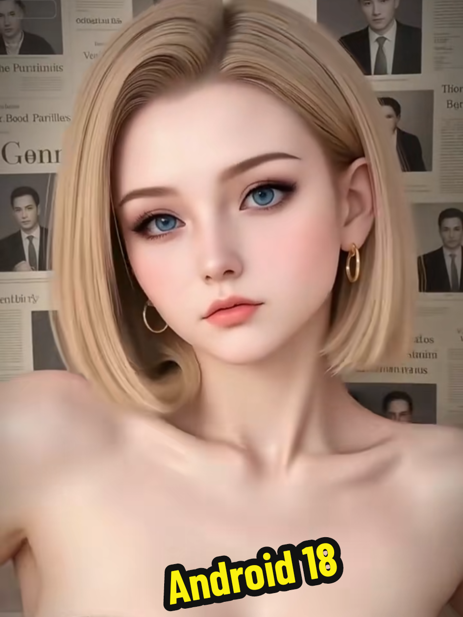 Android 18 nhìn thôi đã thấy mê rồi đẹp nhất Dragon Ball luôn #android18 #dragonball #anime #ai #Ai 